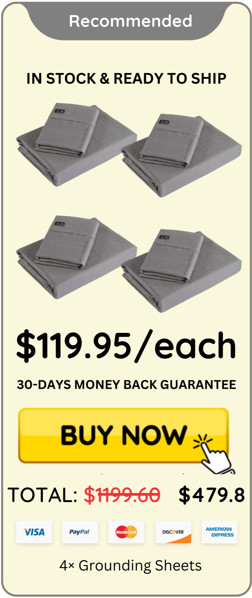 Grounding Sheet offer package price 